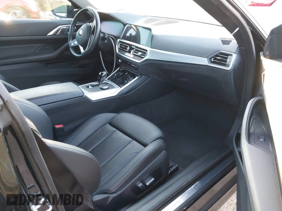 2022 BMW 4 Series 430i with VIN WBA53AP03NCK93131, listed as a IAAI auction lot 41349992 with 15,346 mi miles and . Bid and sale history available at carsss.com. Image 5.
