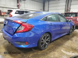 2020 Honda Civic Sedan Sport with VIN 2HGFC2F84LH522643, listed as a Copart auction lot 49778055 with 0 mi miles and Salvage Title. Bid and sale history available at carsss.com. Image 3.