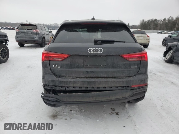 2022 Audi Q3 S line Premium Plus with VIN WA1EECF34N1018555, listed as a Copart auction lot 42917565 with 130,380 mi miles and Salvage title. Bid and sale history available at DreamBid. Image 6.