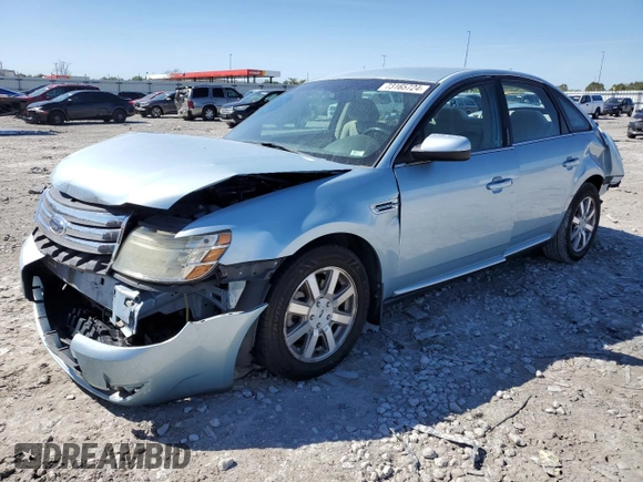 2008 Ford Taurus SEL with VIN 1FAHP24W08G187645, listed as a Copart auction lot 73165724 with 166,626 mi miles and Salvage Title. Bid and sale history available at carsss.com. Image 1.