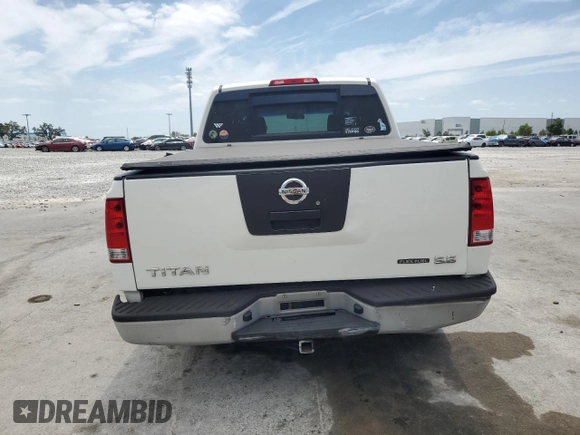 2008 Nissan Titan XE with VIN 1N6BA07D88N345254, listed as a Copart auction lot 54161195 with 189,121 mi miles and Salvage Title. Bid and sale history available at carsss.com. Image 6.