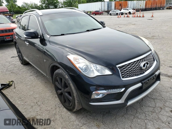 2017 Infiniti QX50 with VIN JN1BJ0RR0HM403944, listed as a Copart auction lot 52775794 with 105,916 mi miles and Salvage Title. Bid and sale history available at carsss.com. Image 4.