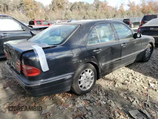 2001 Mercedes-Benz E-Class with VIN WDBJF65J91B272218, listed as a Copart auction lot 79245594 with 223,021 mi miles and Salvage Title. Bid and sale history available at carsss.com. Image 3.