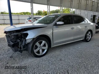 2014 Volkswagen Passat S with VIN 1VWAT7A35EC056158, listed as a Copart auction lot 60214495 with 131,625 mi miles and Salvage title. Bid and sale history available at DreamBid. Image 1.
