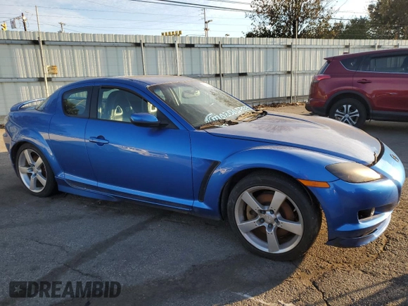 2004 Mazda RX-8 with VIN JM1FE173040110022, listed as a Copart auction lot 83032674 with 108,037 mi miles and Clean Title. Bid and sale history available at carsss.com. Image 4.