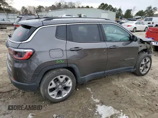 2021 Jeep Compass Limited with VIN 3C4NJCCB2MT522588, listed as a Copart auction lot 88966345 with 72,161 mi miles and Salvage Title. Bid and sale history available at carsss.com. Image 3.