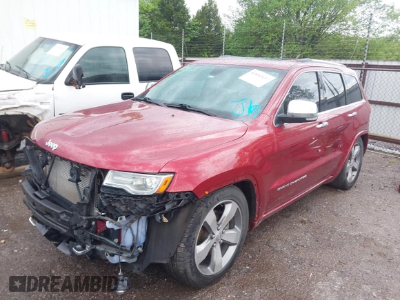 2014 Jeep Grand Cherokee Overland with VIN 1C4RJFCG9EC460165, listed as a IAAI auction lot 42092137 with 131,802 mi miles and . Bid and sale history available at DreamBid. Image 18.