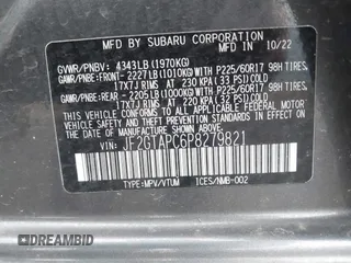2023 Subaru Crosstrek Premium with VIN JF2GTAPC6P8279821, listed as a IAAI auction lot 42204345 with 23,873 mi miles and . Bid and sale history available at DreamBid. Image 9.