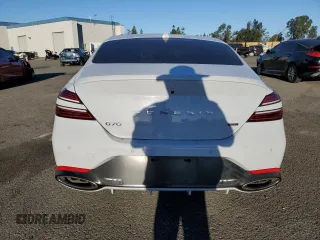 2022 Genesis G70 3.3T with VIN KMTG54TE9NU081984, listed as a Copart auction lot 79634704 with 63,169 mi miles and Salvage Title. Bid and sale history available at DreamBid. Image 6.