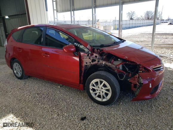 2014 Toyota Prius v Two with VIN JTDZN3EU1EJ001150, listed as a Copart auction lot 48805035 with 139,626 mi miles and Salvage Title. Bid and sale history available at carsss.com. Image 4.