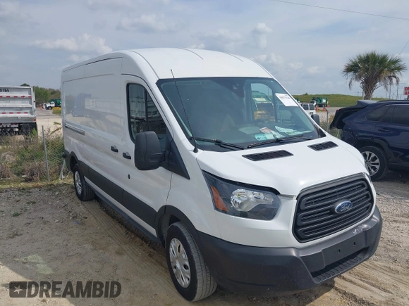 2019 Ford Transit with VIN 1FTYR2CM8KKA88497, listed as a IAAI auction lot 38875548 with 34,137 mi miles. Bid and sale history available at carsss.com. Image 1.