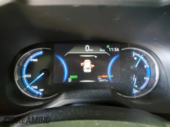 2022 Toyota RAV4 Hybrid XSE with VIN 4T3E6RFV8NU093509, listed as a Copart auction lot 55629435 with 62,477 mi miles and Salvage title. Bid and sale history available at DreamBid. Image 9.