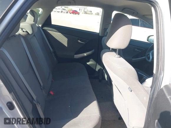 2013 Toyota Prius One with VIN JTDKN3DU2D5629177, listed as a IAAI auction lot 41921772 with 107,478 mi miles. Bid and sale history available at carsss.com. Image 8.