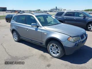2004 BMW X3 2.5i with VIN WBXPA73484WB25548, listed as a IAAI auction lot 42217015 with 151,311 mi miles and . Bid and sale history available at DreamBid. Image 1.