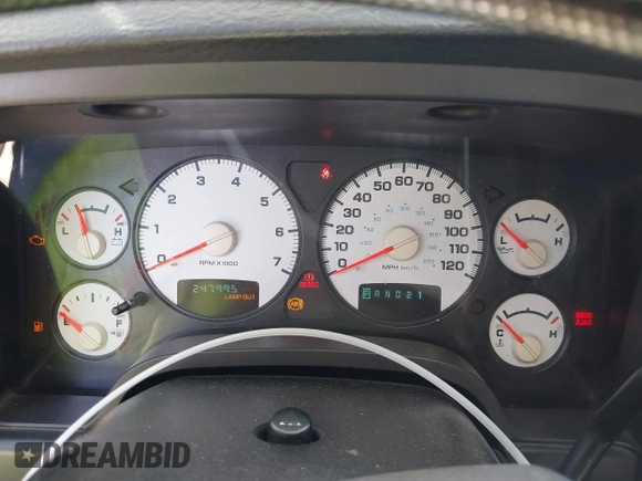 2004 Dodge 1500 SLT with VIN 1D7HA18N24J181114, listed as a IAAI auction lot 41824683 with 247,995 mi miles. Bid and sale history available at carsss.com. Image 7.