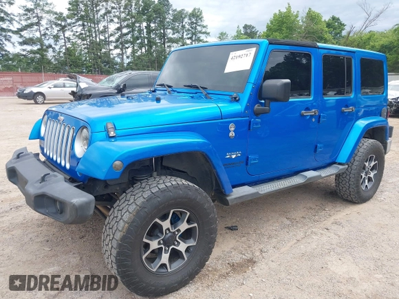 2016 Jeep Wrangler Unlimited 75th Anniversary with VIN 1C4HJWEG0GL154418, listed as a IAAI auction lot 42192717 with 102,514 mi miles and . Bid and sale history available at DreamBid. Image 17.