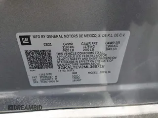 2021 GMC Terrain SLE с VIN 3GKALTEV2ML366718, выставлен на аукционе IAAI как лот 42378412 с пробегом 20 075 миль миль и . История ставок и продаж доступна на DreamBid. Изображение 9.