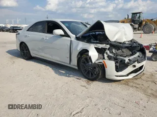 2021 Cadillac CT4 V-Series z VIN 1G6DD5RL8M0144730, wystawiony jako Copart lot #68945794 z przebiegiem 54 605 mil mil oraz Szkody całkowita. Historia ofert i sprzedaży dostępna na DreamBid. Obrazek 4.