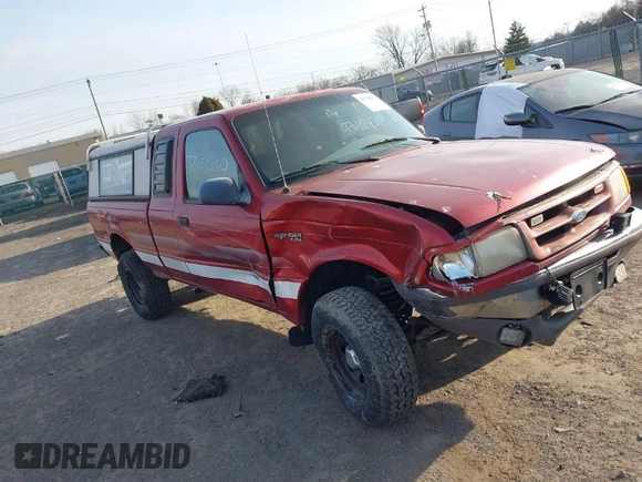 1997 Ford Ranger XLT with VIN 1FTCR14X2VPA39848, listed as a IAAI auction lot 38758650 with 145,617 mi miles. Bid and sale history available at carsss.com. Image 1.