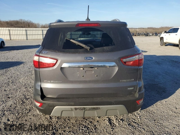 2019 Ford EcoSport Titanium with VIN MAJ3S2KE8KC307483, listed as a Copart auction lot 43940135 with 77,883 mi miles and Salvage Title. Bid and sale history available at DreamBid. Image 6.