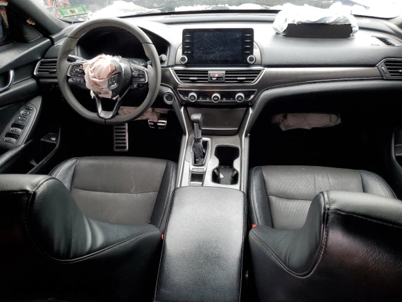 2018 Honda Accord Sedan Sport 1.5T with VIN 1HGCV1F3XJA193860, listed as a Copart auction lot 44686625 with 156,106 mi miles and Salvage Title. Bid and sale history available at carsss.com. Image 8.