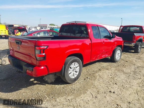 2022 Nissan Frontier S with VIN 1N6ED1CM6NN658850, listed as a IAAI auction lot 41911456 with 44,133 mi miles and . Bid and sale history available at DreamBid. Image 4.