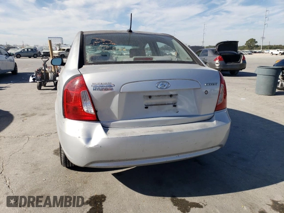 2010 Hyundai Accent GLS with VIN KMHCN4AC4AU426665, listed as a Copart auction lot 76063604 with 154,564 mi miles and Salvage Title. Bid and sale history available at carsss.com. Image 6.
