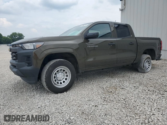 2024 Chevrolet Colorado 2WD Work Truck with VIN 1GCGSBEC1R1231469, listed as a Copart auction lot 61129055 with 14,210 mi miles and Clean title. Bid and sale history available at DreamBid. Image 1.
