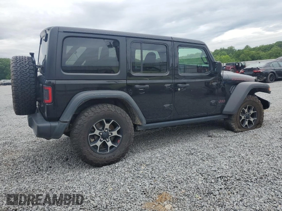 2018 Jeep Wrangler Unlimited Rubicon with VIN 1C4HJXFNXJW141877, listed as a Copart auction lot 55913055 with 71,503 mi miles and Salvage title. Bid and sale history available at DreamBid. Image 3.