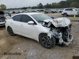 2024 Nissan Sentra SV with VIN 3N1AB8CV8RY321388, listed as a Copart auction lot 50821645 with 10,318 mi miles and Salvage Title. Bid and sale history available at DreamBid. Image 4.