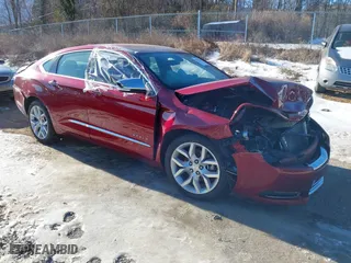 2020 Chevrolet Impala Premier with VIN 1G1105S3XLU106342, listed as a IAAI auction lot 41327286 with 63,611 mi miles. Bid and sale history available at carsss.com. Image 1.
