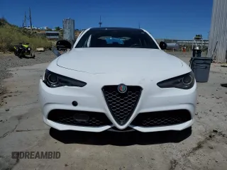 2022 Alfa Romeo Giulia Veloce с VIN ZARFAMBNXN7664866, выставлен на аукционе Copart как лот 55639185 с пробегом Не указан миль и Списание • Salvage title. История ставок и продаж доступна на DreamBid. Изображение 5.