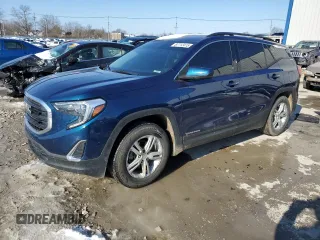 2020 GMC Terrain SLE with VIN 3GKALTEV4LL344105, listed as a Copart auction lot 87712415 with 73,079 mi miles and Salvage Title. Bid and sale history available at carsss.com. Image 1.