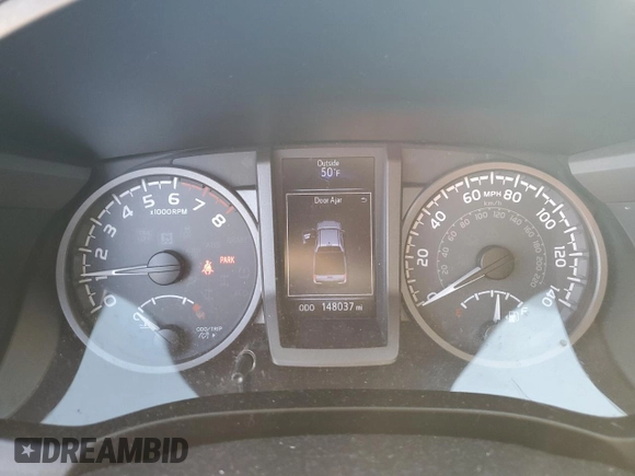 2017 Toyota Tacoma SR5 with VIN 5TFCZ5AN3HX117083, listed as a Copart auction lot 48805995 with 148,037 mi miles and Salvage Title. Bid and sale history available at DreamBid. Image 9.