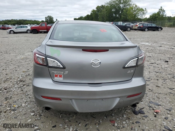 2011 Mazda Mazda3 s Sport with VIN JM1BL1U55B1364214, listed as a Copart auction lot 62390094 with 0 mi miles and Salvage Title. Bid and sale history available at carsss.com. Image 6.