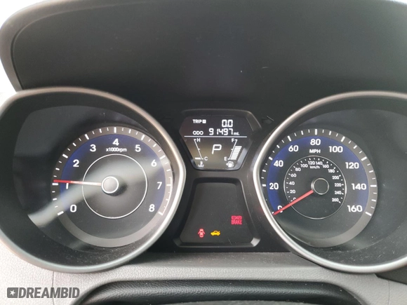 2013 Hyundai Elantra GLS with VIN 5NPDH4AE2DH289046, listed as a Copart auction lot 49861545 with 91,497 mi miles and Salvage Title. Bid and sale history available at carsss.com. Image 9.