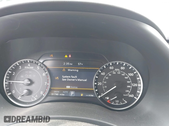 2023 Nissan Armada SV with VIN JN8AY2AD5P9692793, listed as a IAAI auction lot 41882261 with 51,790 mi miles and . Bid and sale history available at DreamBid. Image 7.