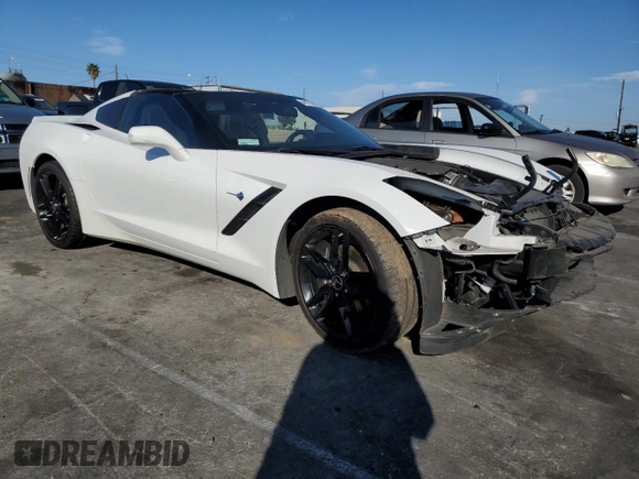 2016 Chevrolet Corvette 1LT with VIN 1G1YB2D7XG5121916, listed as a Copart auction lot 46175055 with 57,624 mi miles and Salvage Title. Bid and sale history available at carsss.com. Image 4.