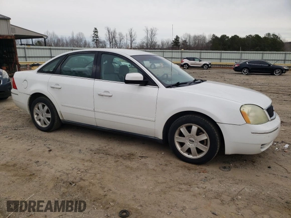2005 Ford Five Hundred SE z VIN 1FAFP231X5G165841, wystawiony jako Copart lot #43117535 z przebiegiem 154 874 mil mil oraz Czysty tytuł • Clean title. Historia ofert i sprzedaży dostępna na DreamBid. Obrazek 4.