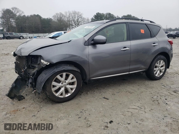 2013 Nissan Murano S with VIN JN8AZ1MUXDW201084, listed as a Copart auction lot 42622385 with 164,590 mi miles and Salvage Title. Bid and sale history available at carsss.com. Image 1.