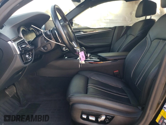 2019 BMW 5 Series 530e xDrive with VIN WBAJB1C5XKB376818, listed as a Copart auction lot 74683034 with 108,066 mi miles and Salvage title. Bid and sale history available at DreamBid. Image 7.