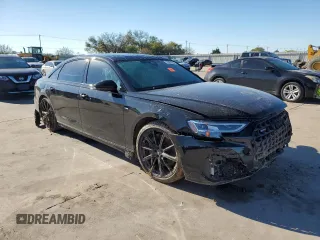 2022 Audi A8 with VIN WAULDAF86NN009197, listed as a Copart auction lot 79396444 with 29,637 mi miles and Salvage Title. Bid and sale history available at carsss.com. Image 4.