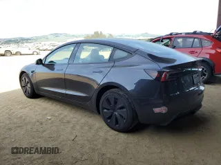 2024 Tesla Model 3 with VIN 5YJ3E1EAXRF782571, listed as a Copart auction lot 50253805 with 3,626 mi miles and Salvage Title. Bid and sale history available at carsss.com. Image 2.