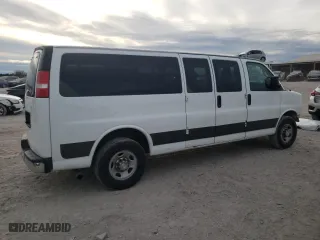 2017 Chevrolet Express Passenger LT with VIN 1GAZGPFF2H1241290, listed as a Copart auction lot 80438284 with 137,221 mi miles and Salvage Title. Bid and sale history available at carsss.com. Image 3.