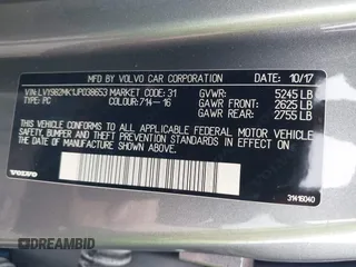 2018 Volvo S90 Momentum z VIN LVY982MK1JP038653, wystawiony jako IAAI lot #42271261 z przebiegiem 92 519 mil mil oraz . Historia ofert i sprzedaży dostępna na DreamBid. Obrazek 9.