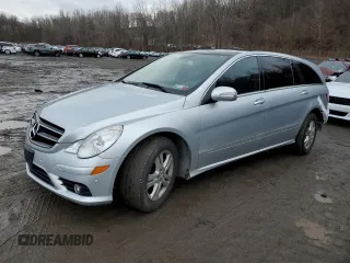 2009 Mercedes-Benz R 3.5L with VIN 4JGCB65E29A092049, listed as a Copart auction lot 39761384 with 155,648 mi miles and Salvage Title. Bid and sale history available at carsss.com. Image 1.