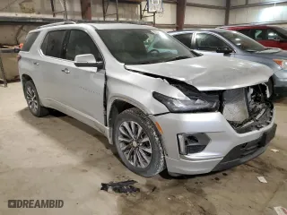 2022 Chevrolet Traverse Premier with VIN 1GNEVKKW7NJ157876, listed as a Copart auction lot 88683885 with 28,459 mi miles and Salvage Title. Bid and sale history available at carsss.com. Image 4.
