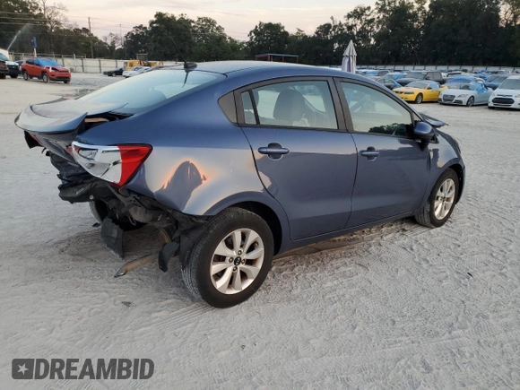 2017 Kia Rio EX with VIN KNADN4A39H6058651, listed as a Copart auction lot 78349644 with 43,859 mi miles and Salvage Title. Bid and sale history available at carsss.com. Image 3.