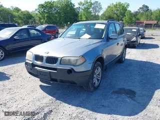 2005 BMW X3 3.0i with VIN WBXPA93445WD16297, listed as a IAAI auction lot 42073854 with 216,545 mi miles. Bid and sale history available at carsss.com. Image 2.
