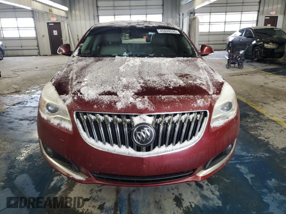 2016 Buick Regal Premium II with VIN 2G4GT5GX4G9142630, listed as a Copart auction lot 45099245 with 0 mi miles and Salvage Title. Bid and sale history available at carsss.com. Image 5.